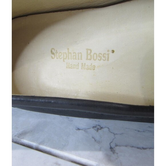 Stephan Bossi Black Leather Driving Moc Loafer Shoes Handmade Brazil size 10 M main image 10